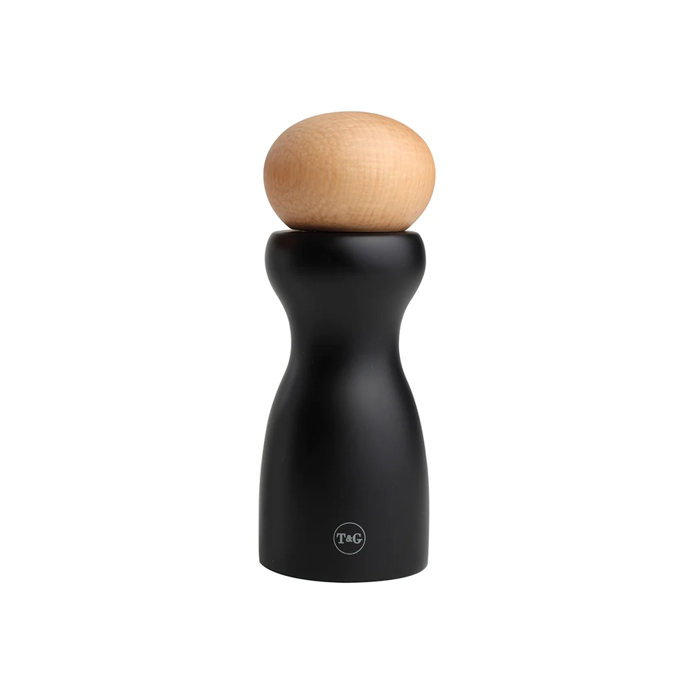 Moulin à poivre Sphère hauteur 15 cm noir T&G Woodware