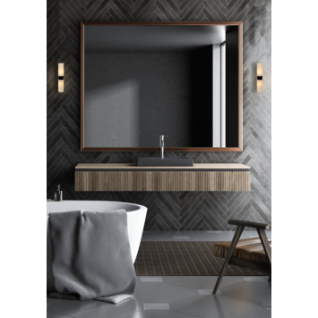 Lucide badkamer wandlamp 2-lichts Jesse IP44 zwart