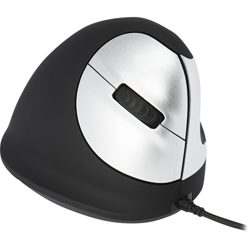R-Go Tools Souris Ergonomique R-Go HE Break avec logiciel de pause, droiter, moyen (longueur de la main 165-185 mm), filaire, noir