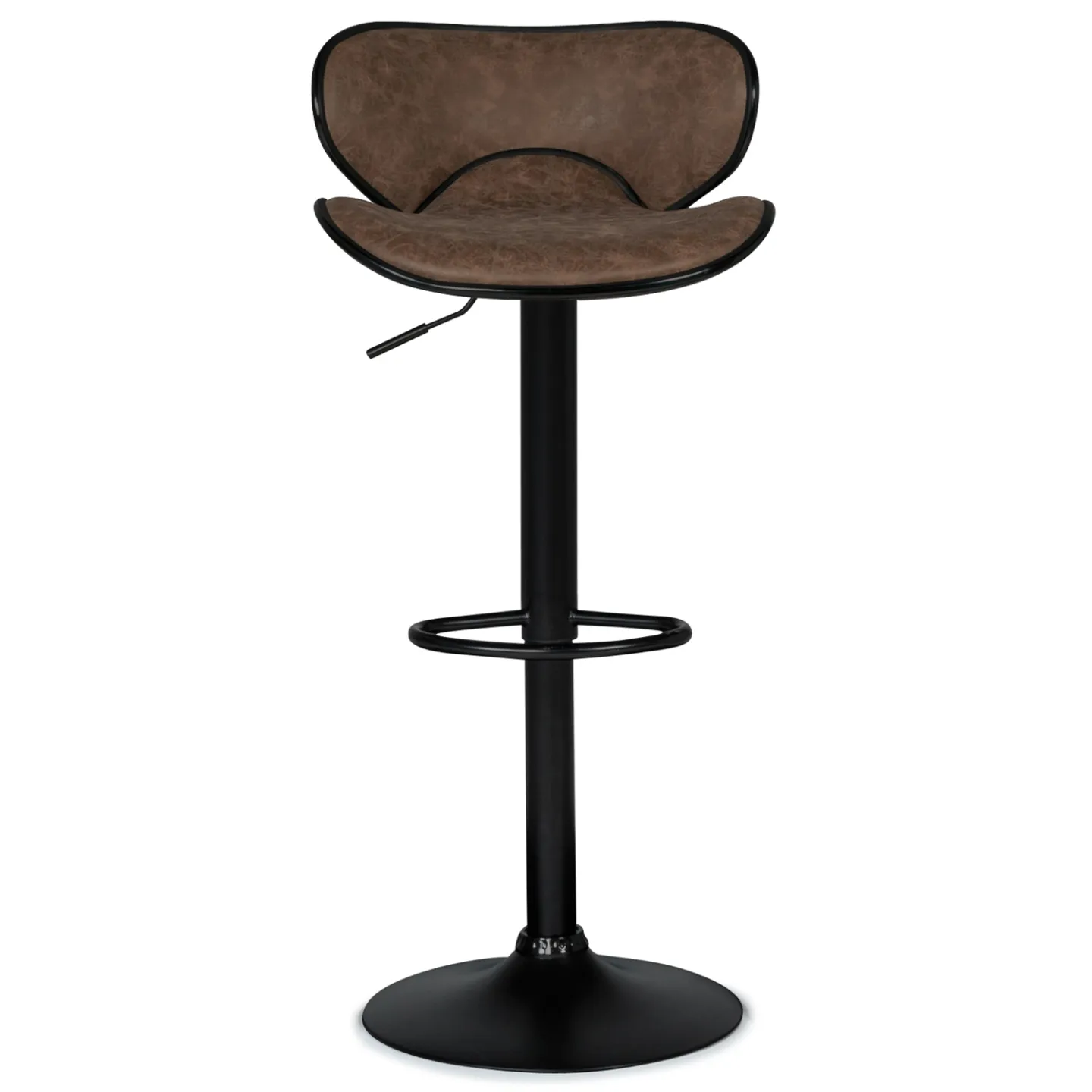 Lot de 2 tabourets de bar SAM marron vintage