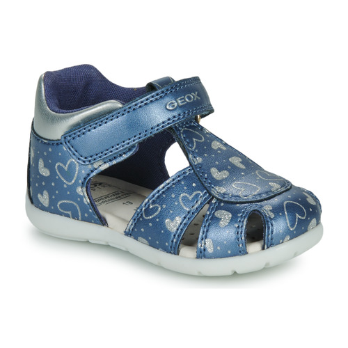 Geox - B ELTHAN GIRL - Bleu / Argenté