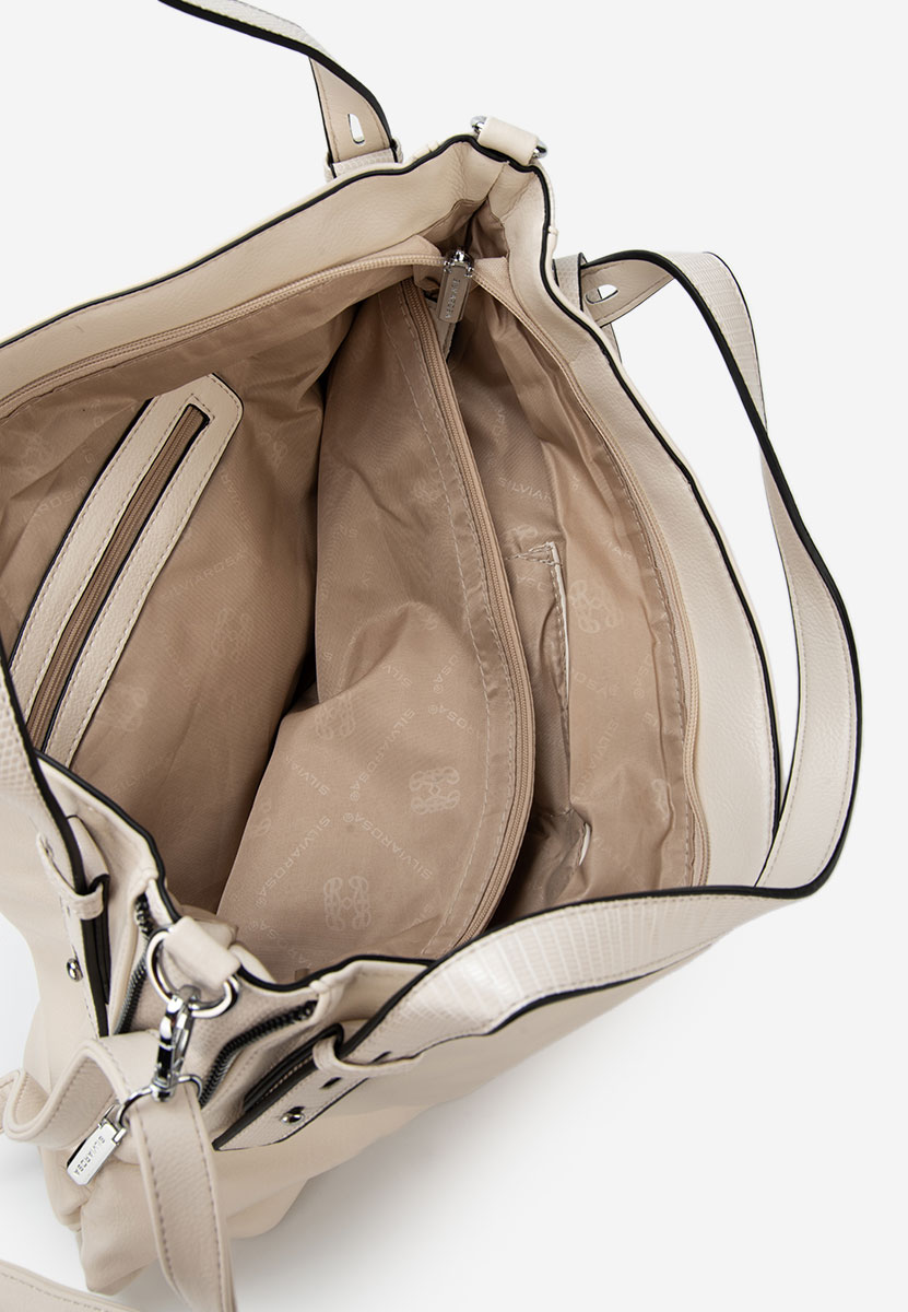 Sac à main beige Silvia Rosa 8256