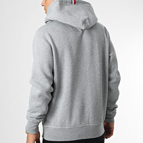 Sweat Capuche Essential Monogram 8677 Gris Chiné