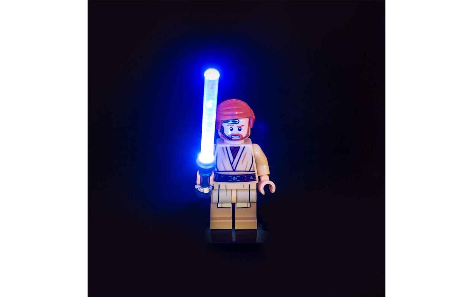 Zubehör Light My Bricks Star Wars Lichtschwert LED blauEin vormontiertes blaues Lichtschwert