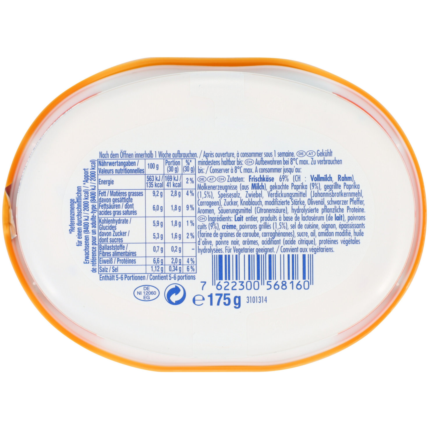Philadelphia gegrillte Paprika