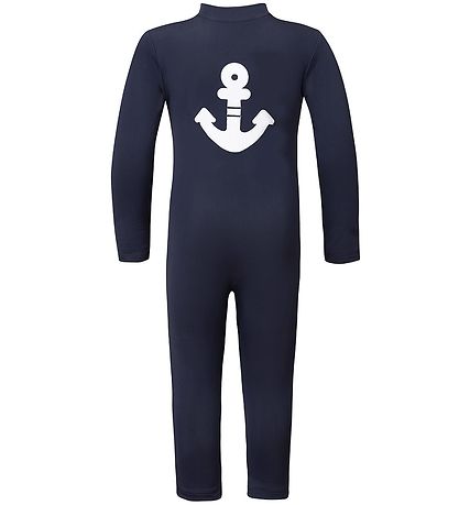 Petit Crabe Badeanzug - Lou - UV50+ - Navy m. Anker
