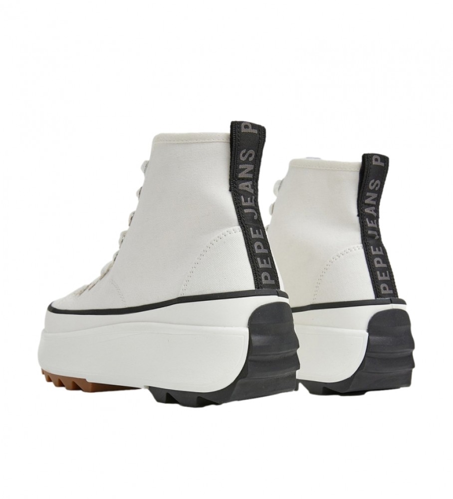 Tênis Pepe Jeans Woking Street Branco - Altura da plataforma: 6,8 cm -