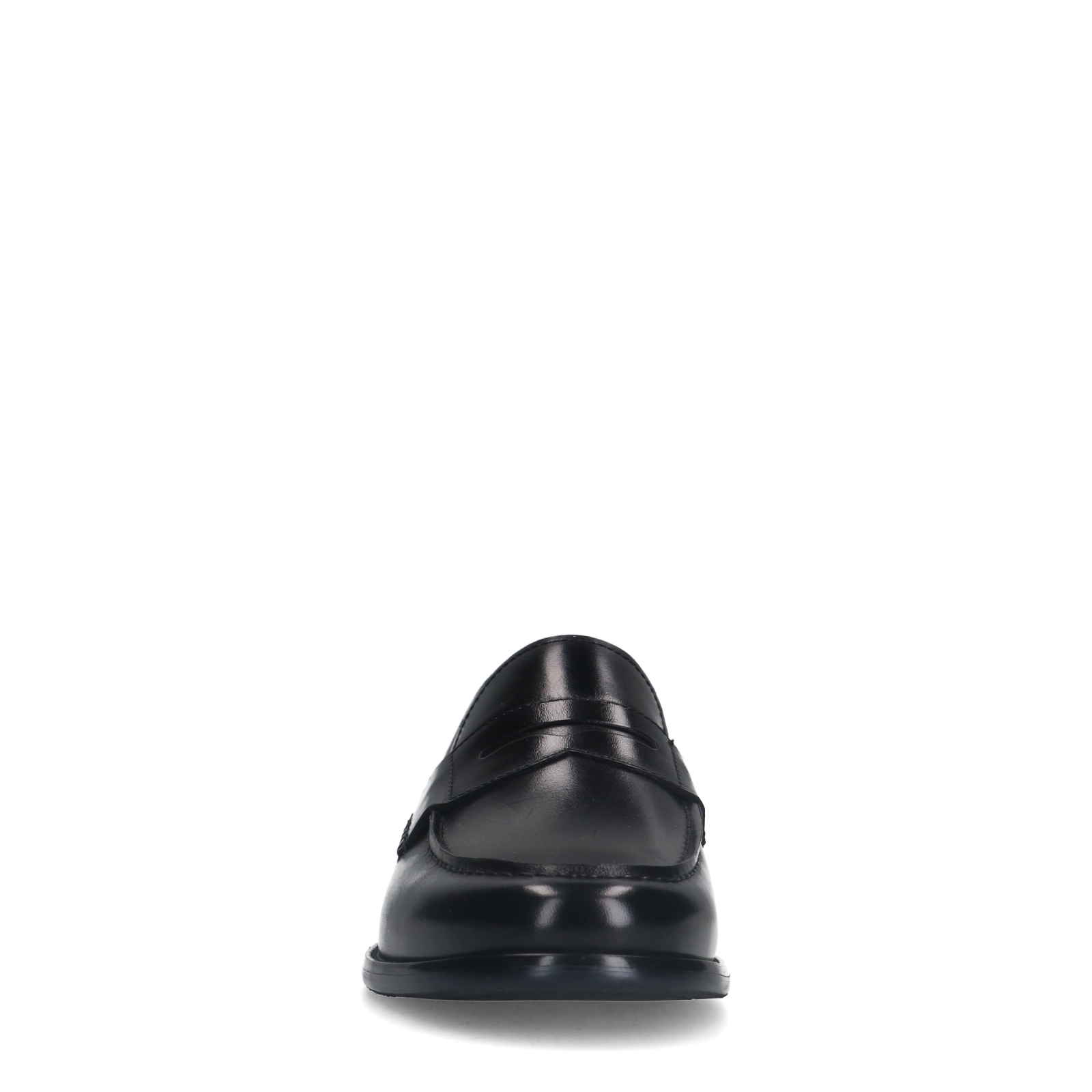 Zwarte leren loafers