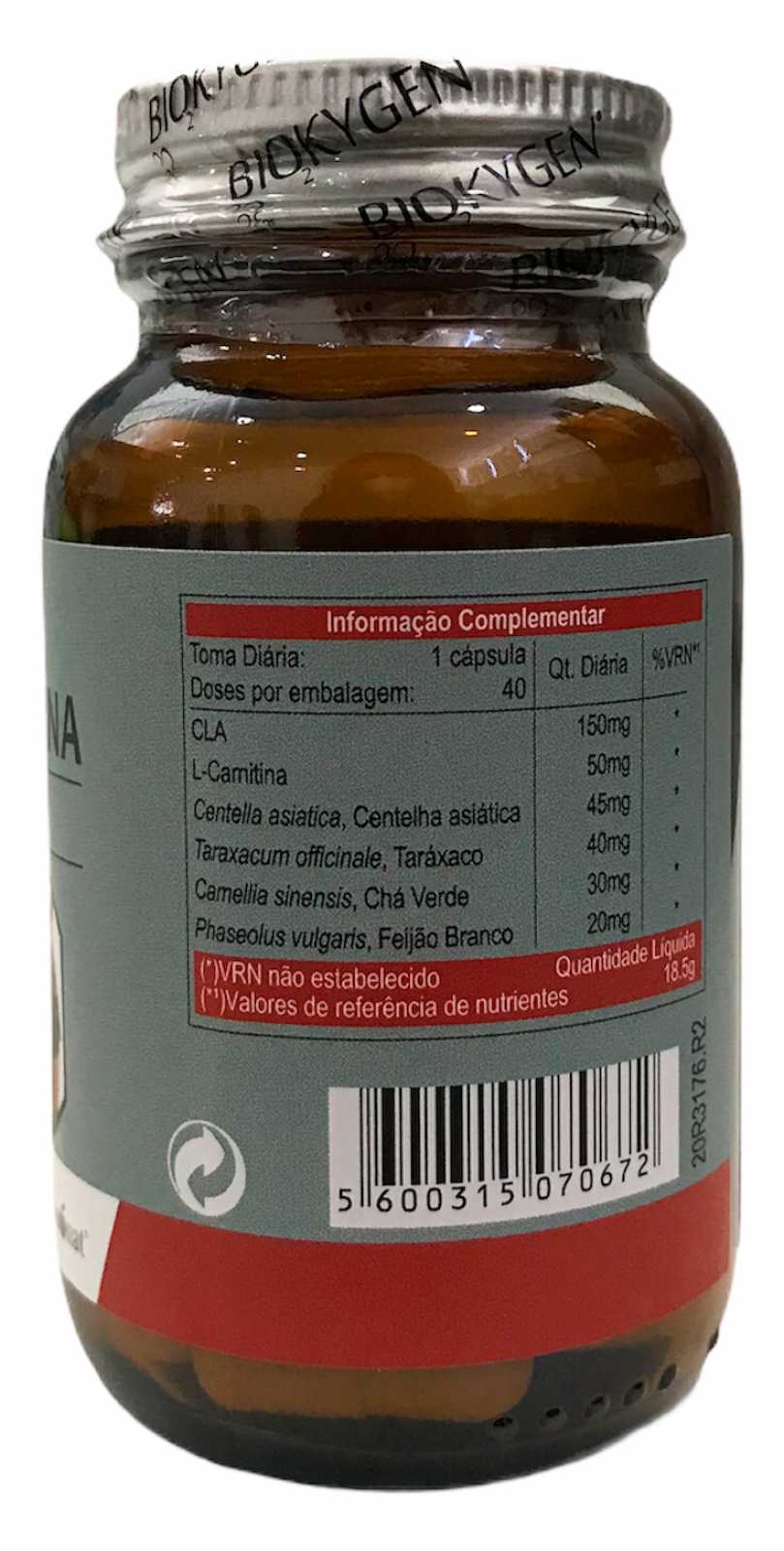 Fharmonat CLA Chá Verde + L-Carnitina 40 Cápsulas