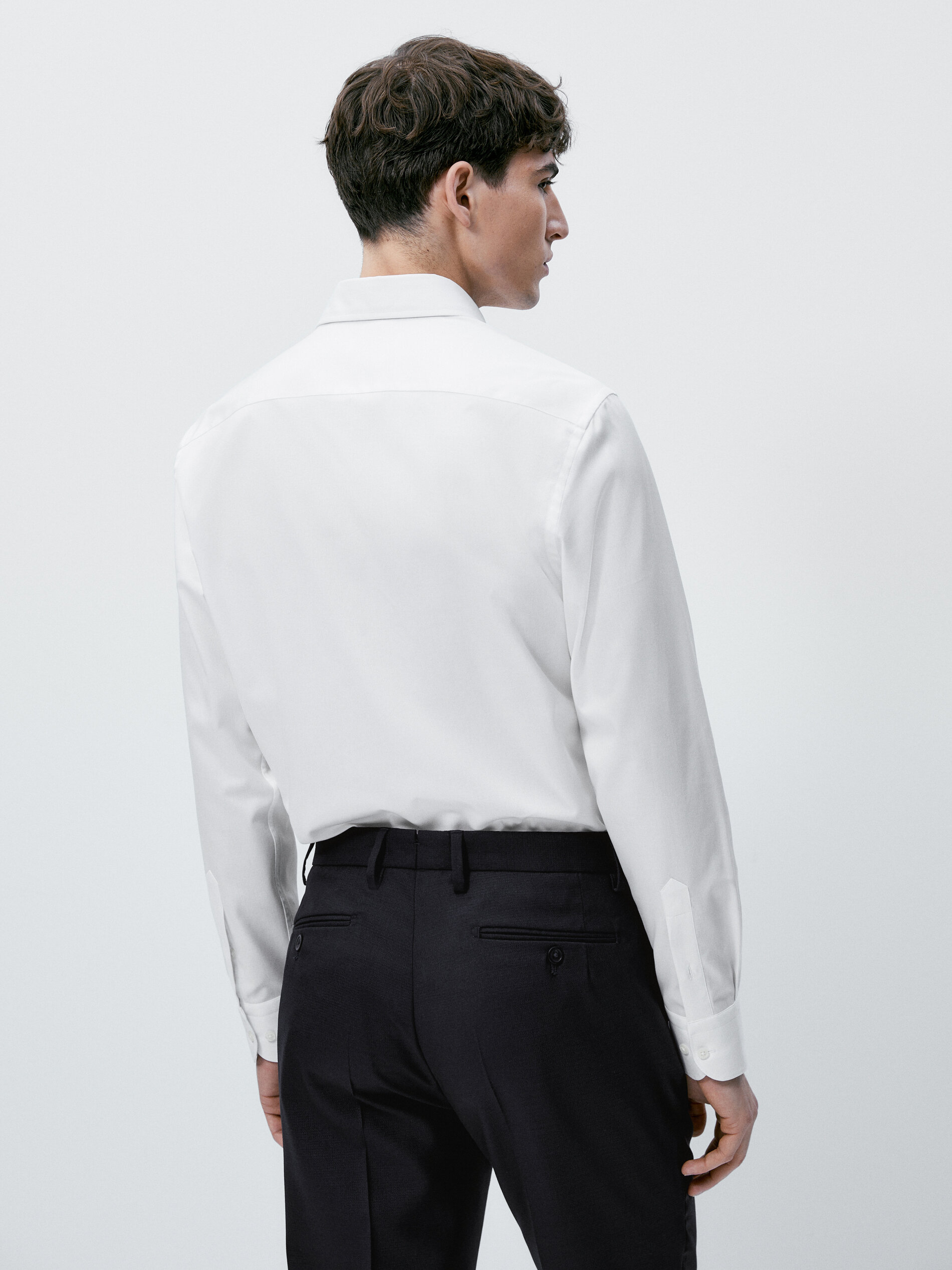 Camisa easy iron regular fit - BLANCO