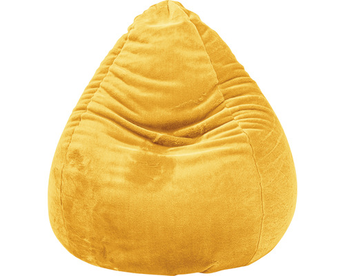 Zitzak Sitting Point Softy XL ca. 220 liter mosterdgeel 70x110 cm