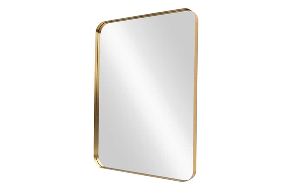 Moderner Wandspiegel AMSTERDAM 100cm gold Aluminium