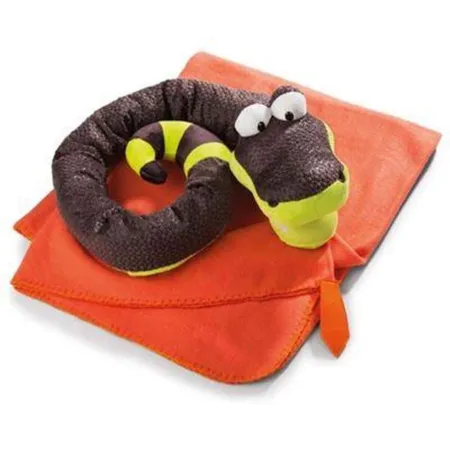 NICI Fleece-Decke mit Plüsch Schlange Sascha