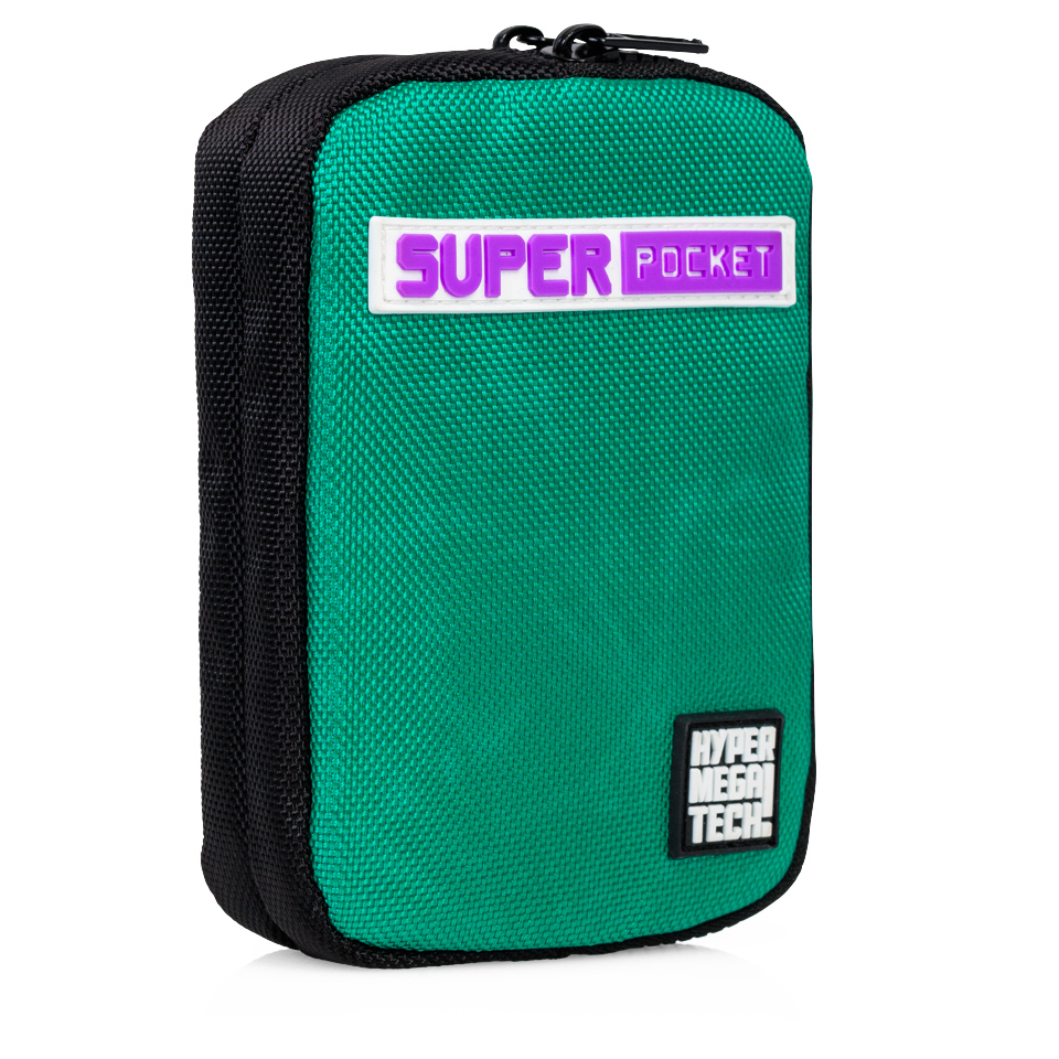 Blaze Evercade Hmt Super Pocket Fabric Case - Green/Black- BLAZE TAB Plus