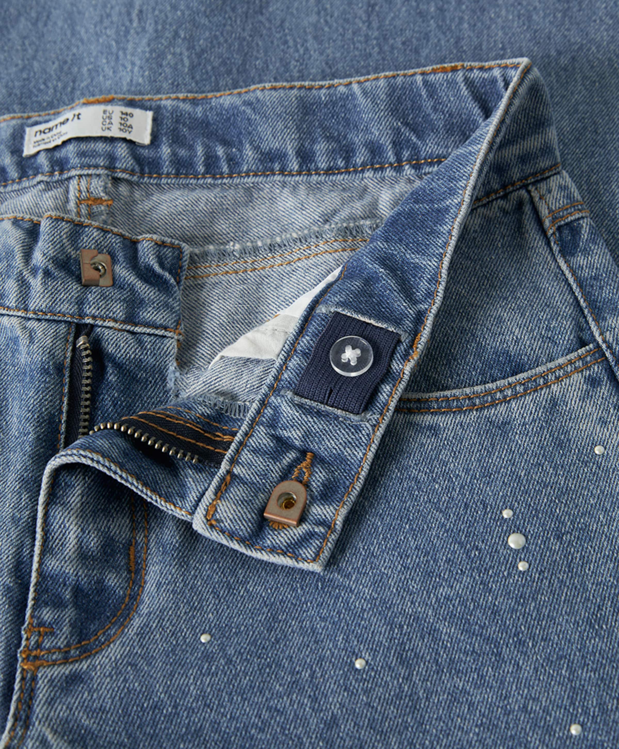 Name it NKFROSE WIDE DECOR 4760-IM meisjes jeans blauw