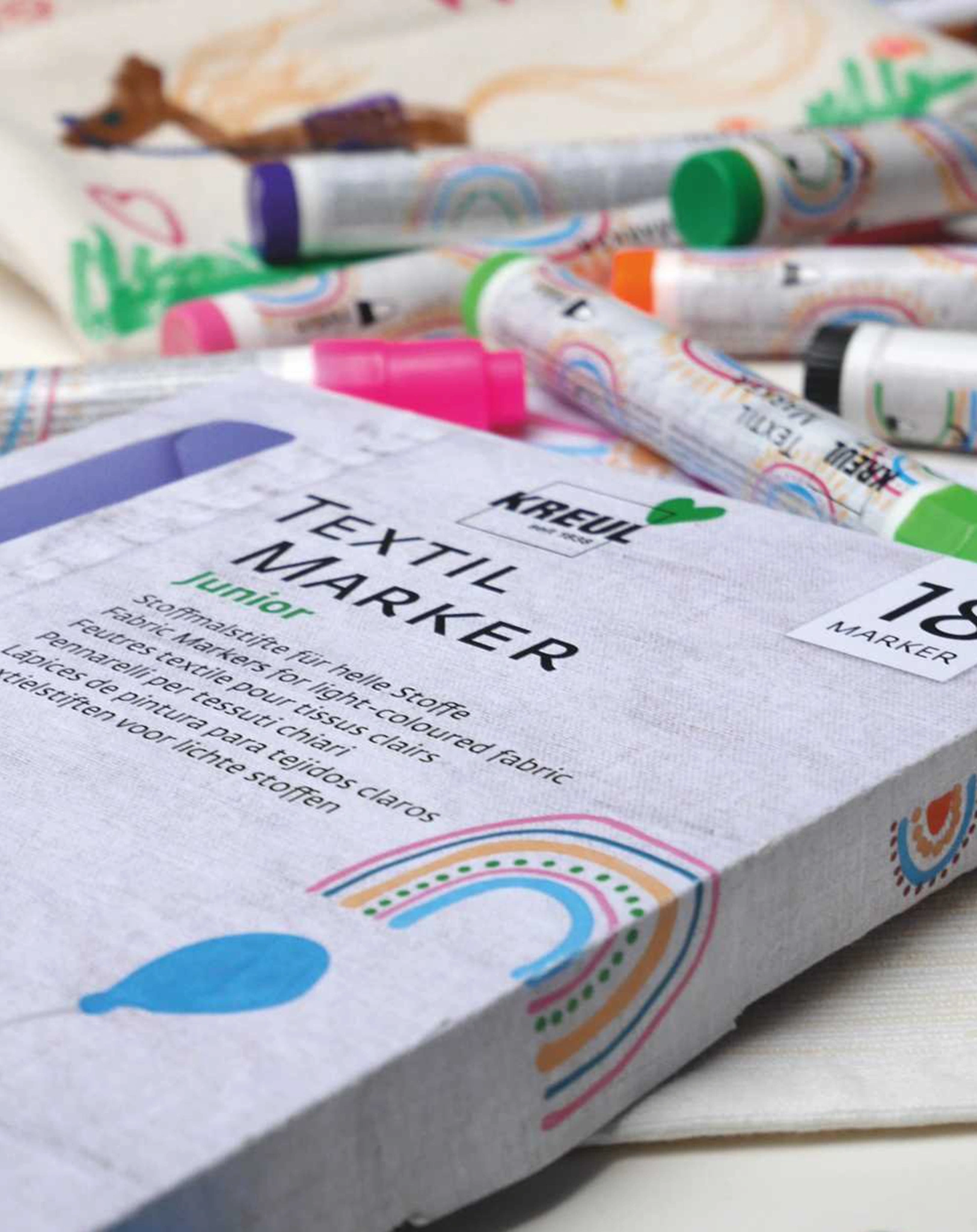 Textilstifte KREUL MEDIUM JUNIOR 18er-Set