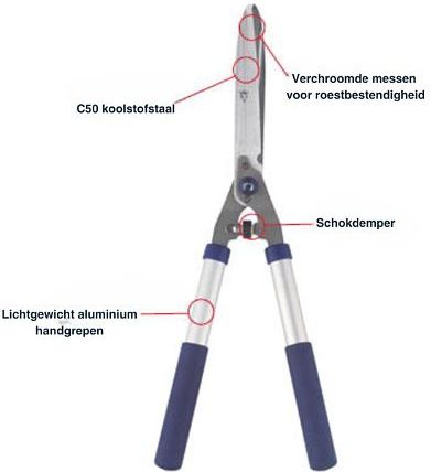 Spear & Jackson - Heggenschaar - 9 Inch - Verchroomde Messen - Innovatief Ontwerp