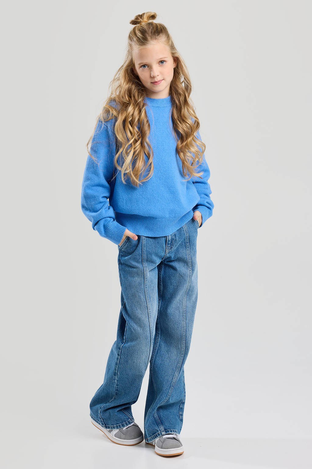 America Today gebreide trui blauw