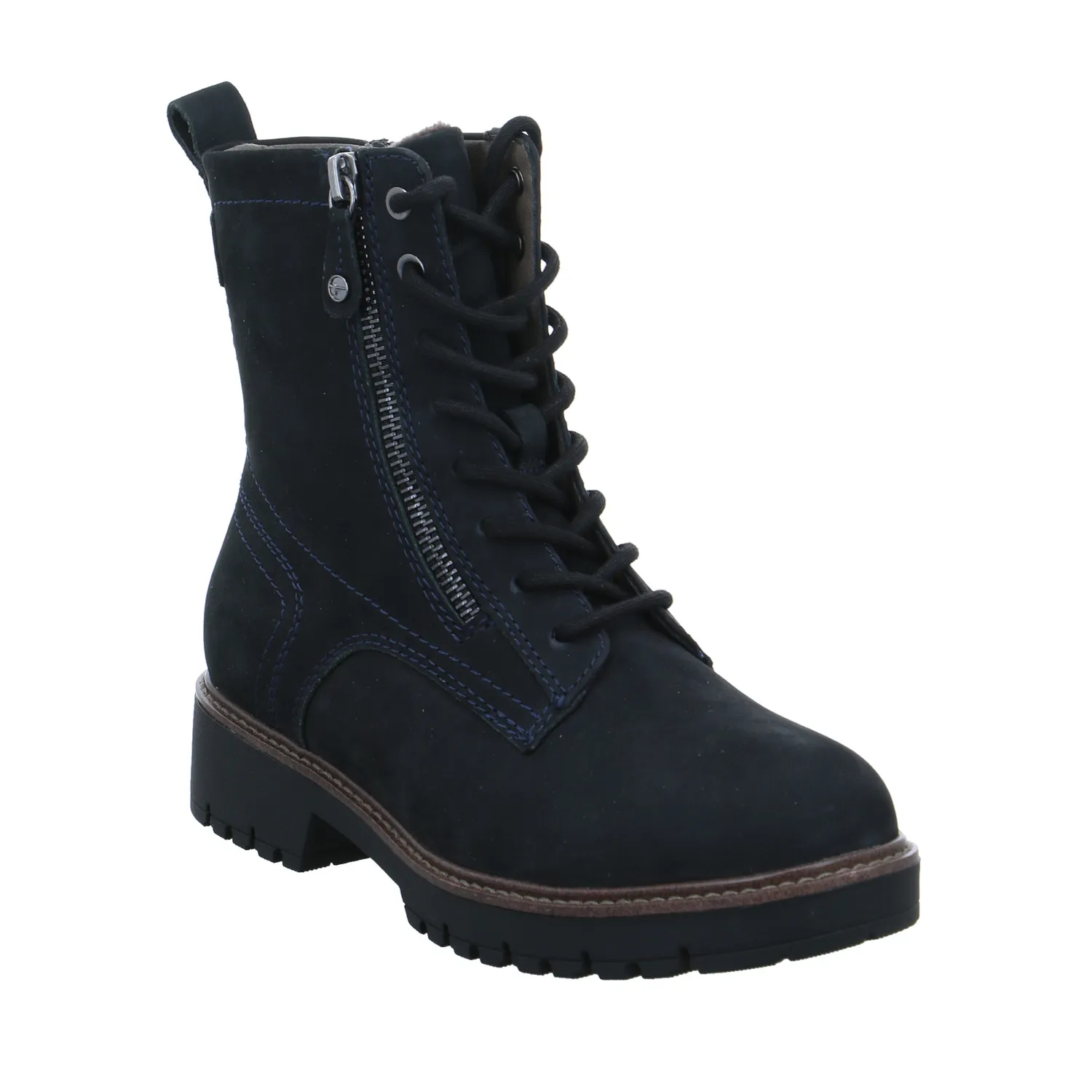 TAMARIS Boot Blau Leder