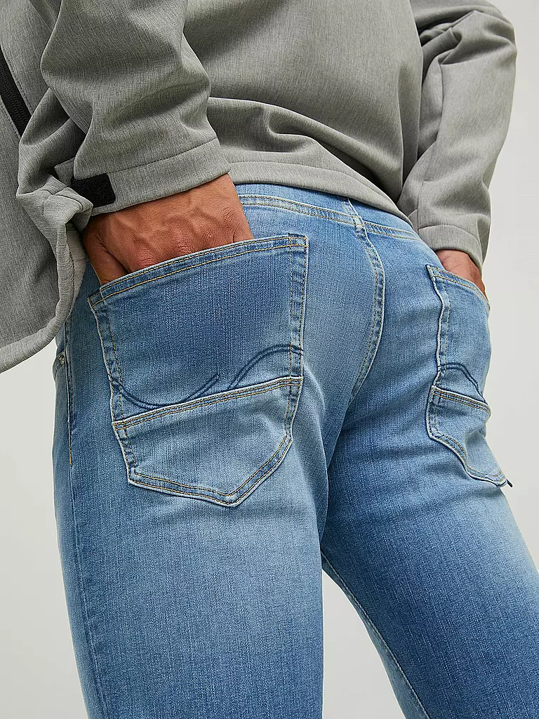 JACK & JONES Jeans Slim Fit JJIGLENN hellblau