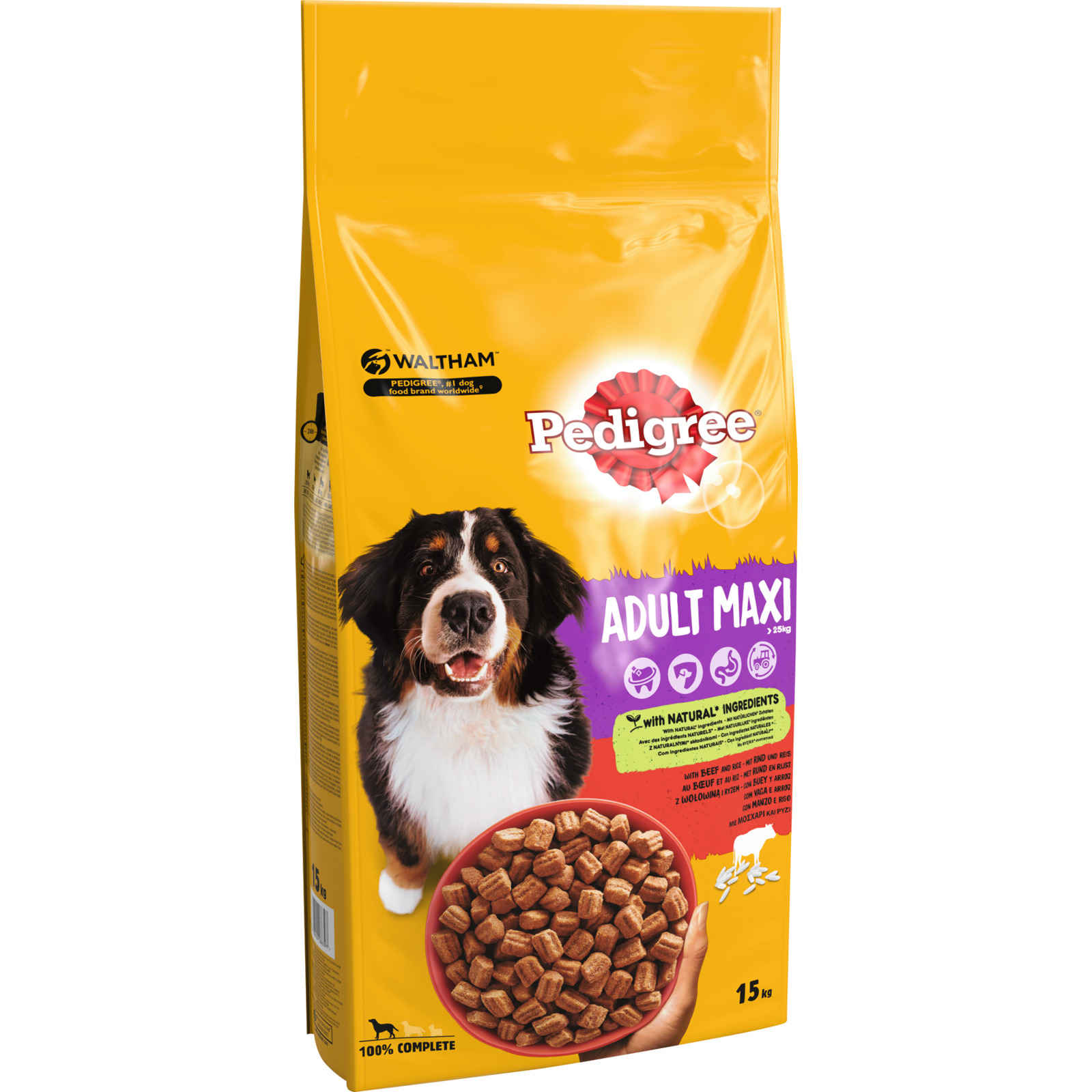 Pedigree Adult Trockenfutter Rind und Reis Maxi 15 kg