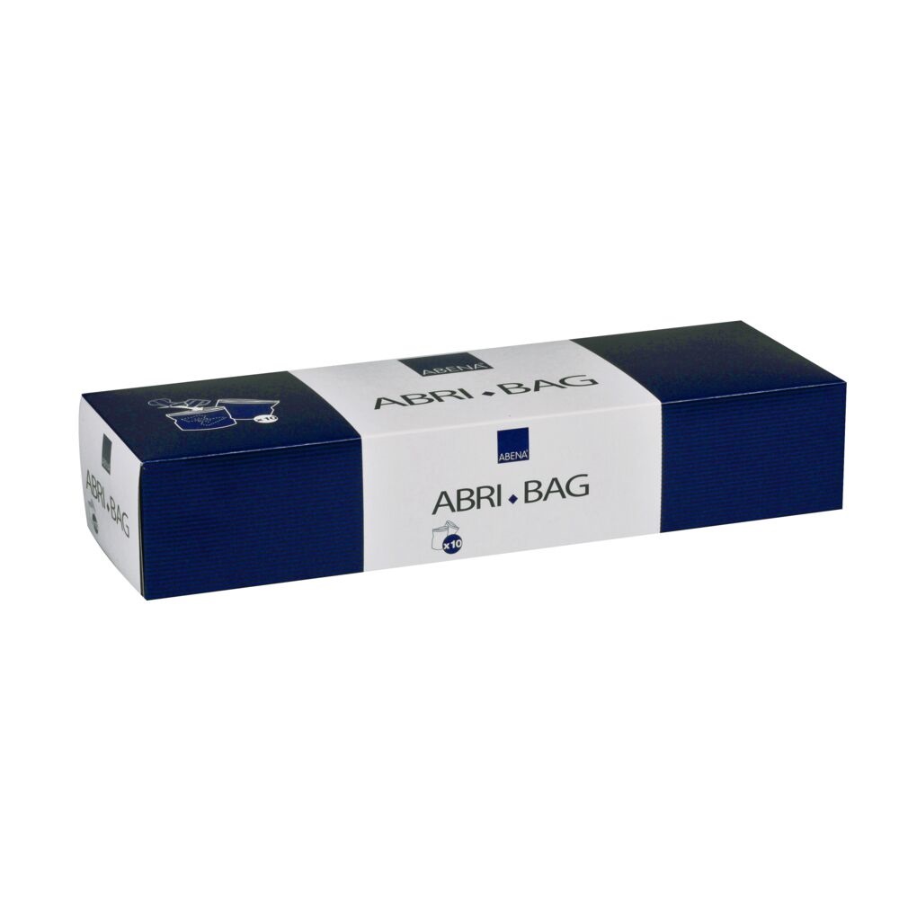 Abena Abri-Bag Abfallbeutel<br>10 Stück, 6.2l 26x37cm, blau Zipverschluss