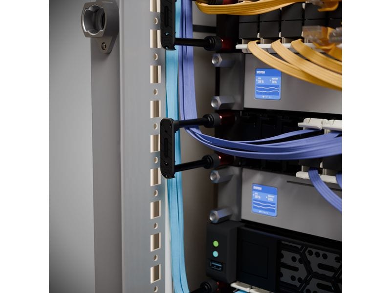 Patchbox Kabeldurchführung Patchcatch Solo 24 Rack Montage, Optimieren Sie Ihr Rack, reduzieren Sie Kabelsalat