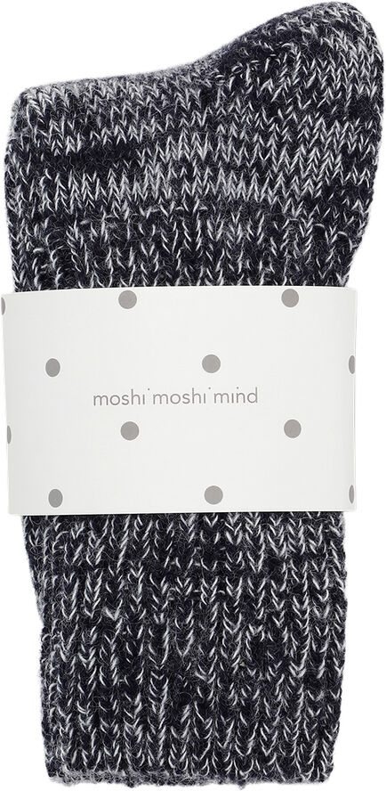 Moshi Moshi Mind boyfriend socks Dark navy melange