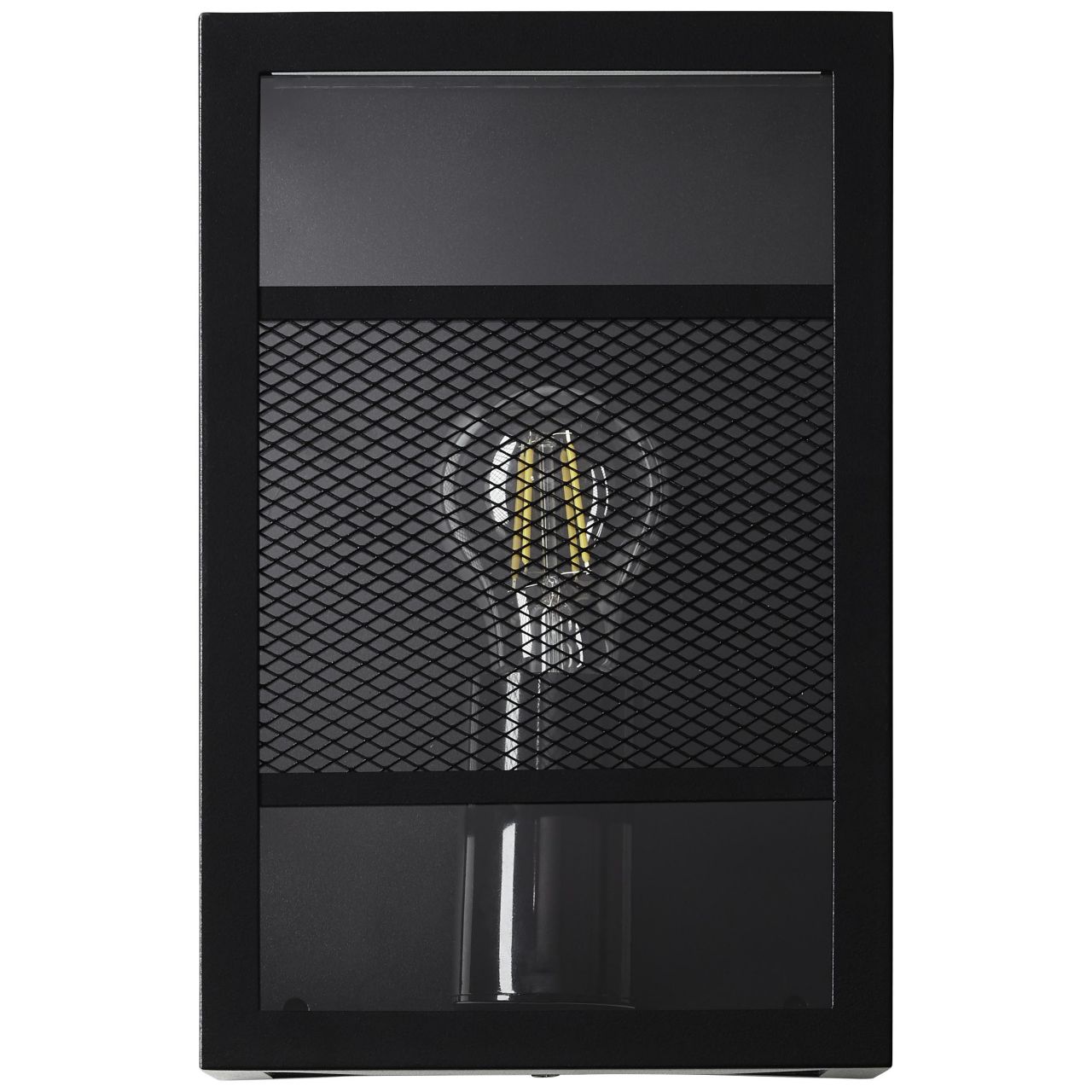 BRILLIANT Lampe, Getta Außenwandleuchte schwarz, Metall/Kunststoff, 1x A60, E27, 40W,Normallampen (nicht enthalten)