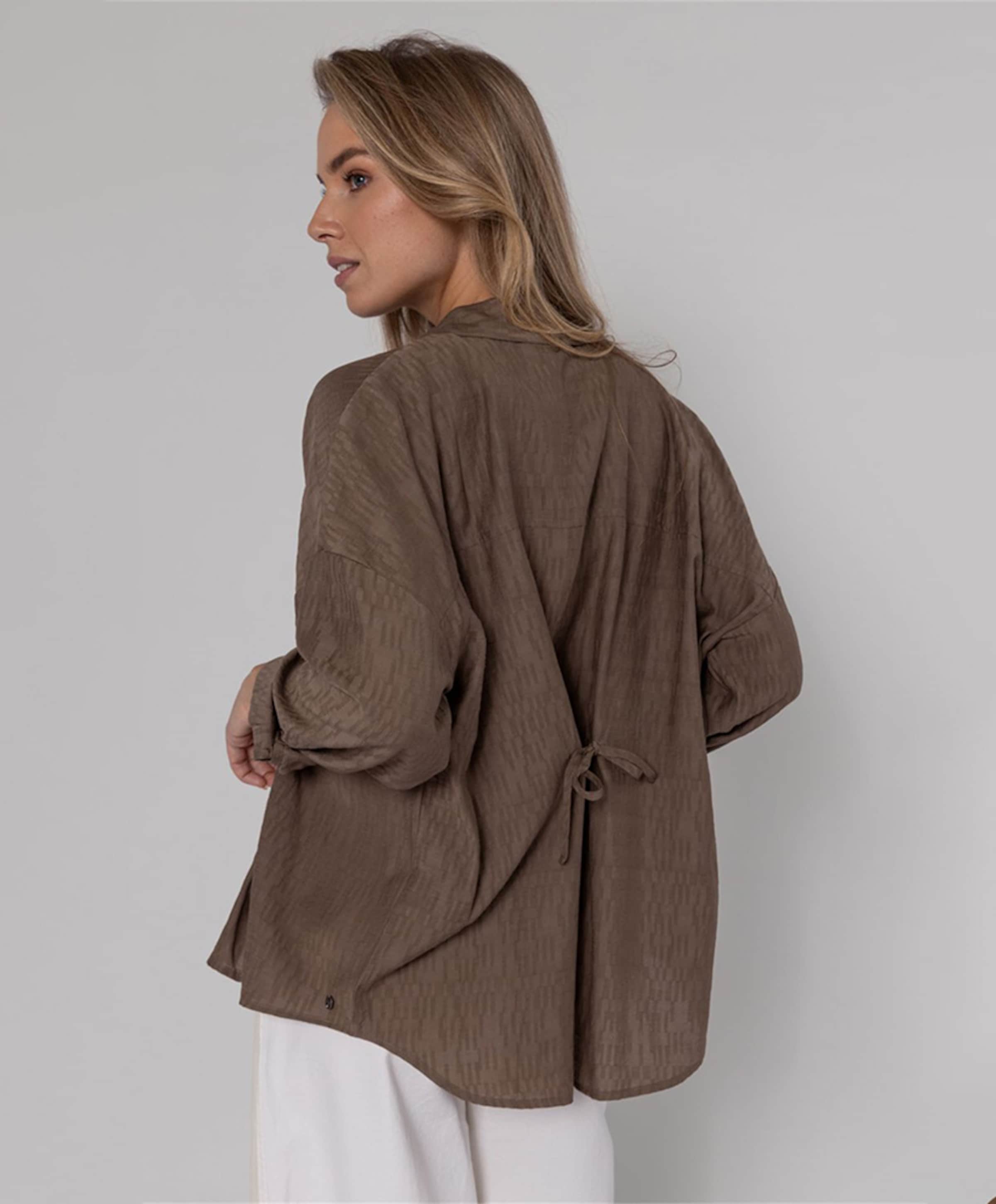 Poools Dames blouse bruin