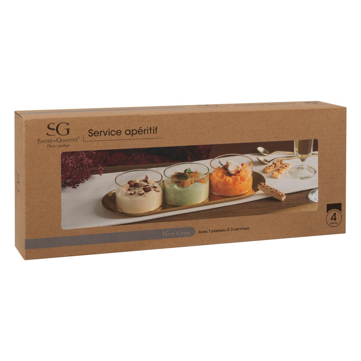 SERVICE APERITIF AUTOMNE X4 PIECES