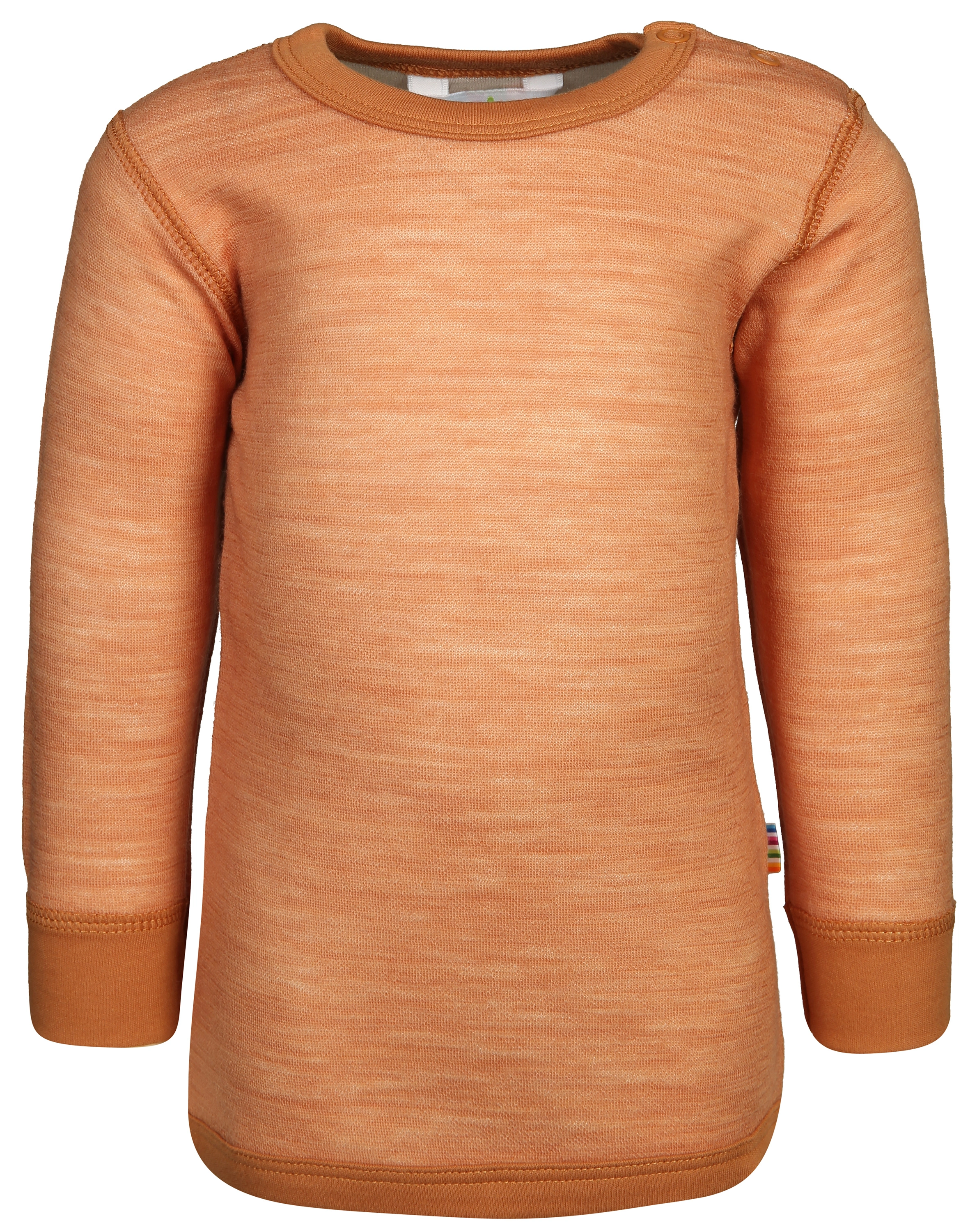 Langarmshirt 616 - WOOD mit Wolle in copper