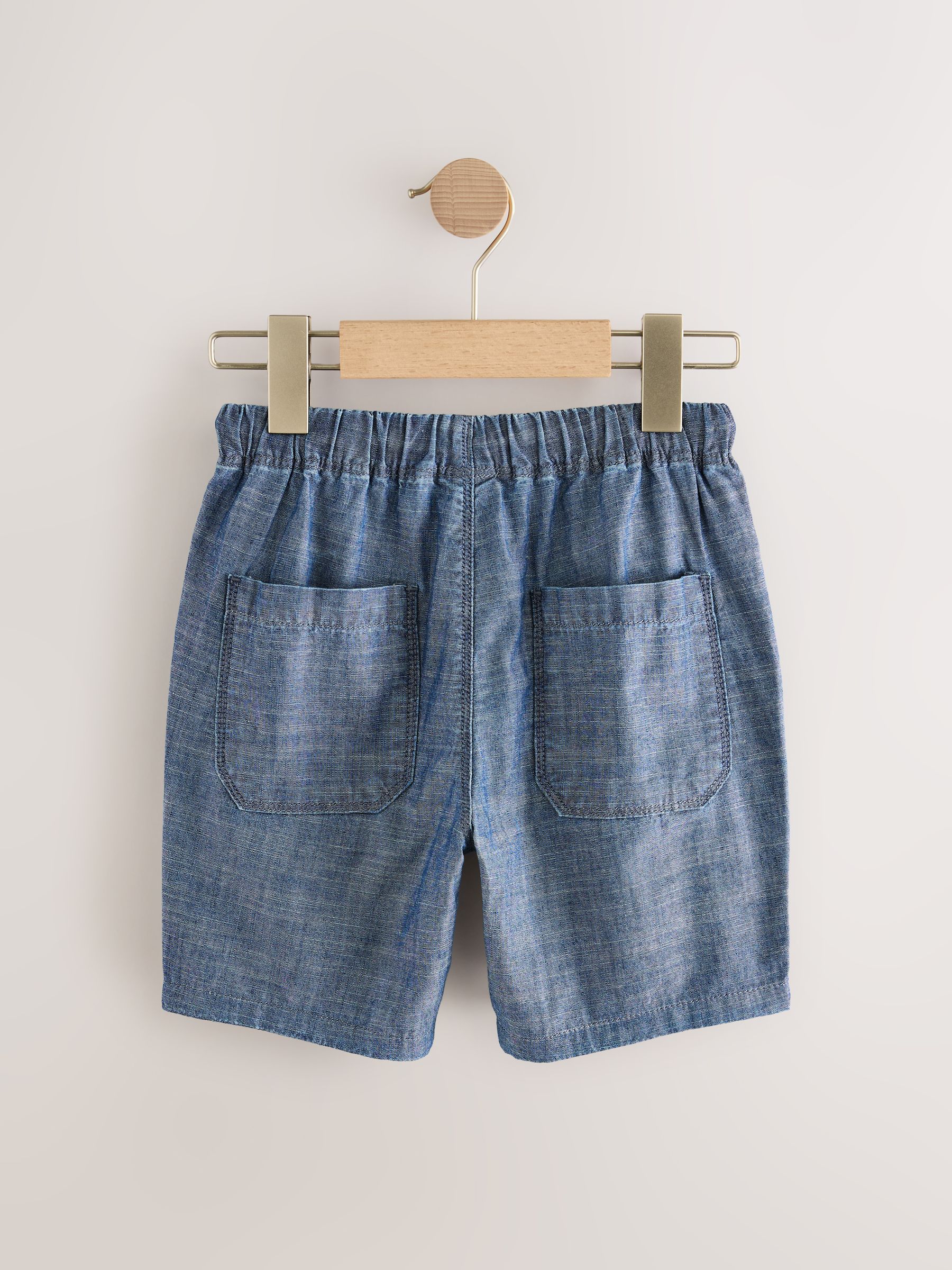 Groen/blauw - Verpakking van 3 shorts met elastische taille (3-16 jr)