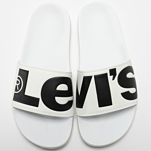 Claquettes June 231548 Blanc Noir