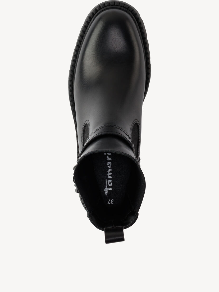 Leren Chelseaboot - zwart