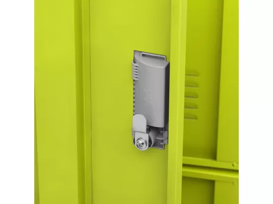 Armoire à casiers Gris clair et vert 90x45x92,5 cm Acier