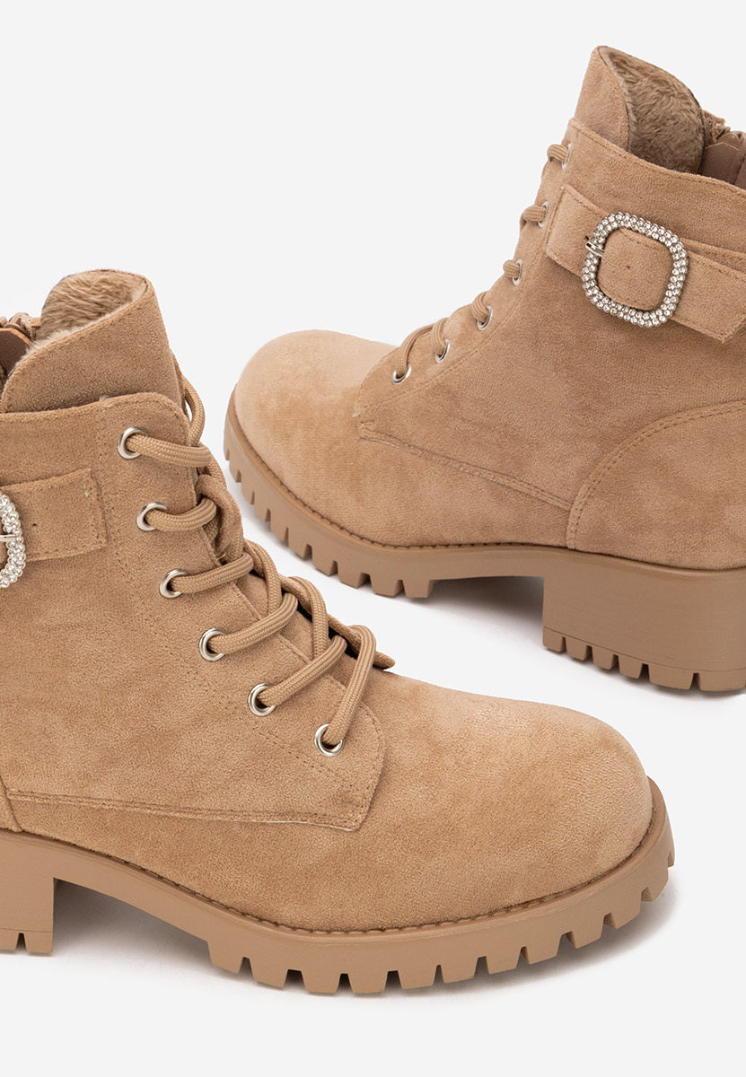 Bottines femme kaki Garneta