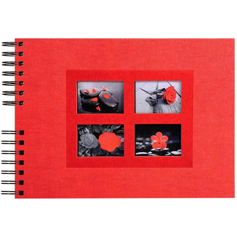 Album photos à spirales 50 pages noires Passion - 32x22 cm