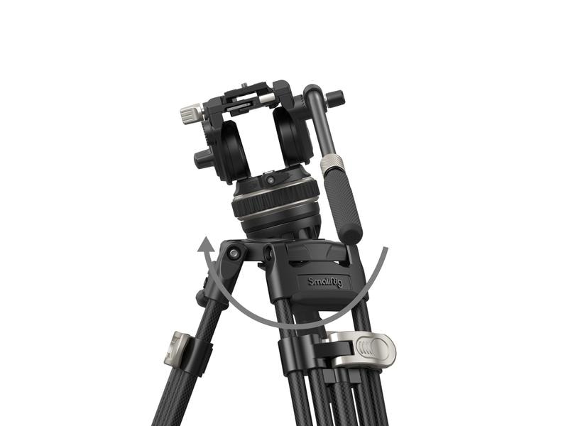 Smallrig Stativ FreeBlazer Kit Hochbelastbares Carbonfaser-Stativ mit professionellem Fluidkopf