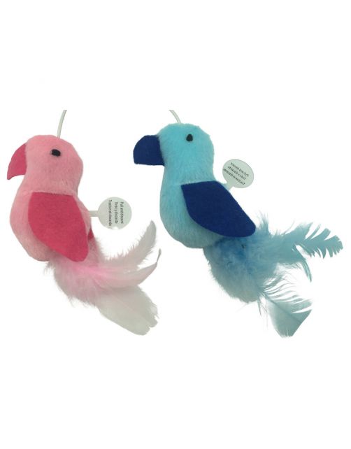 Adori Hengel Vogel Met Geluid - Kattenspeelgoed - 40 cm Assorti