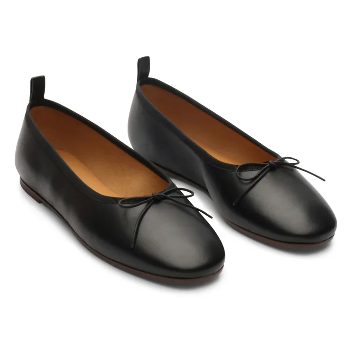 Rivecour Ballerines Cuir N°124 | Noir