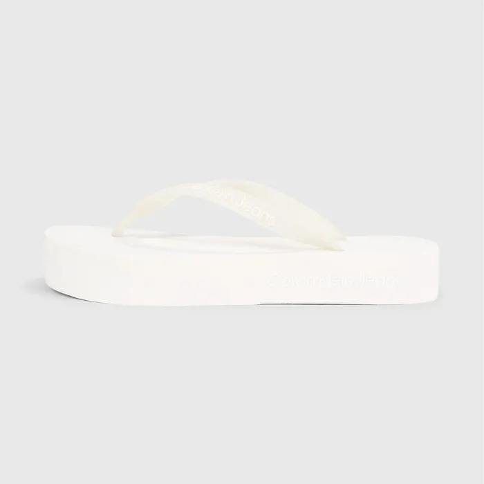 Calvin Klein Flatform Logo Teenslippers Dames