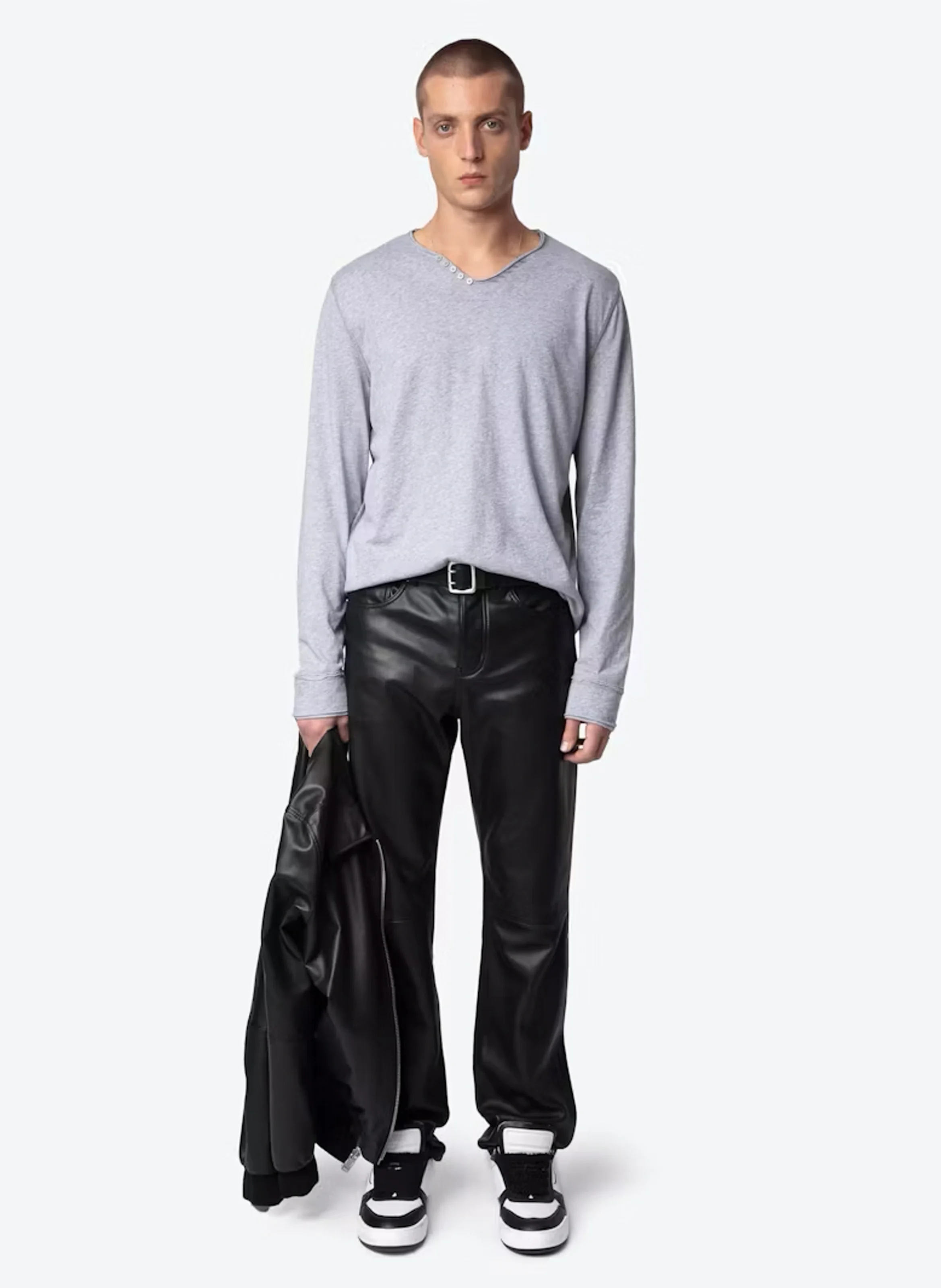 MONASTIR - Tee-shirt droit en coton bio | Gris