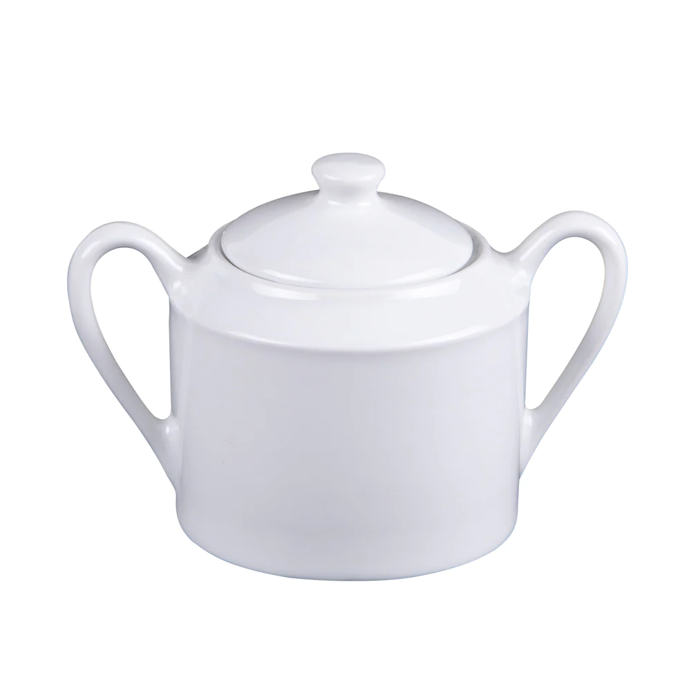 Sucrier Savoie en porcelaine blanche Table passion