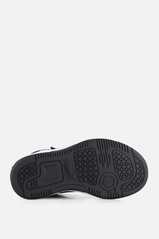 Puma Rebound v6 Mid Sneakers zwart Imitatieleer