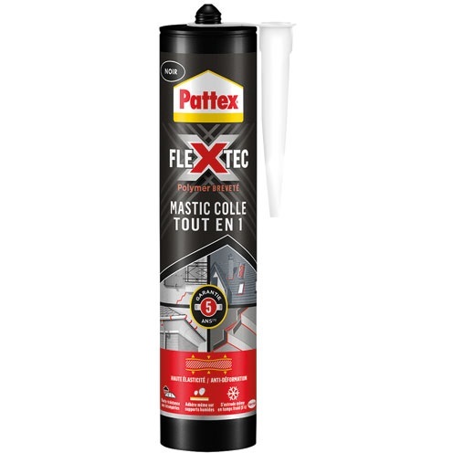 Mastic colle Flextec - 389 g - noir