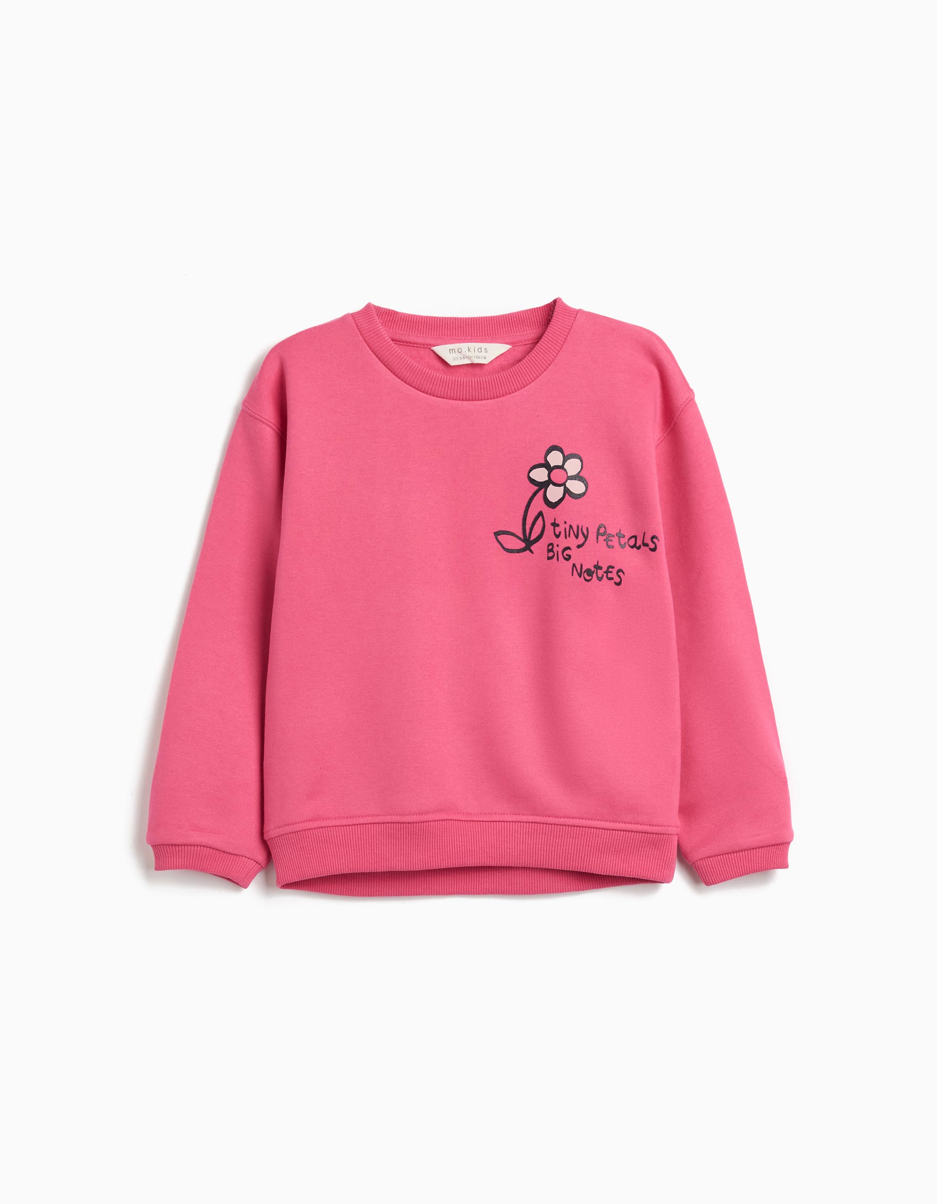 Sweatshirt de Felpa, Menina, Rosa Escuro