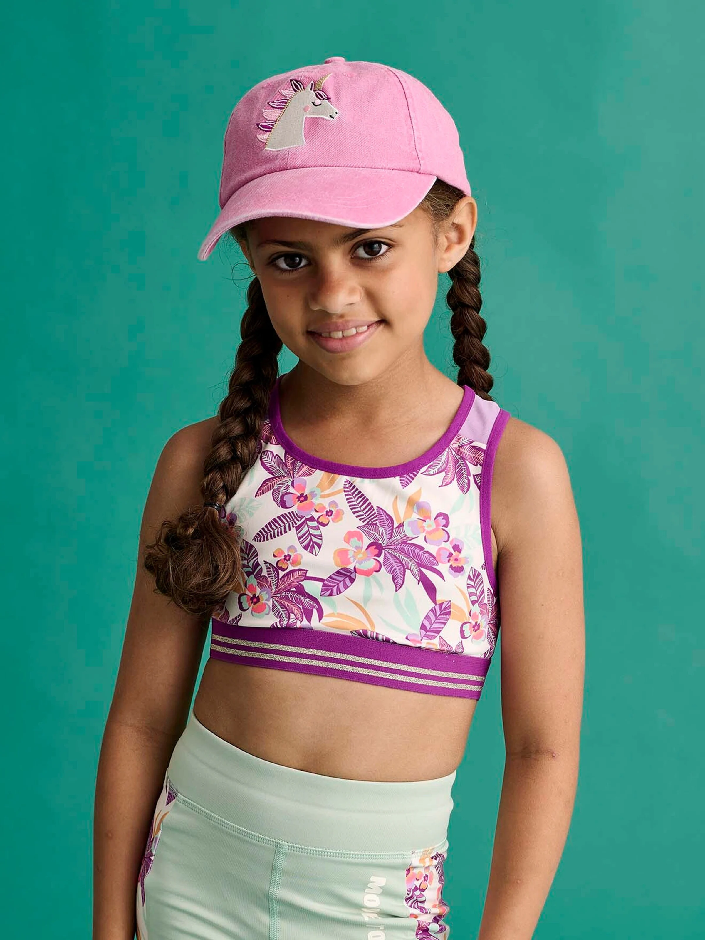 Vertbaudet Mädchen Sport-Set: Bustier & Top wollweiß