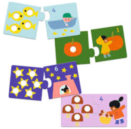 Djeco dj08272 Puzzel duo eerste cijfers