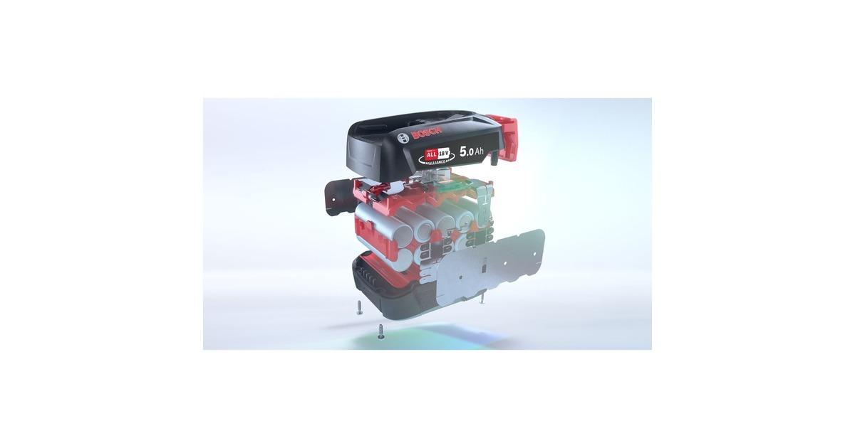 BoschUitwisselbare accu 18V 5,0Ah BHZUB1850 oplaadbare batterij  (Zwart/rood)